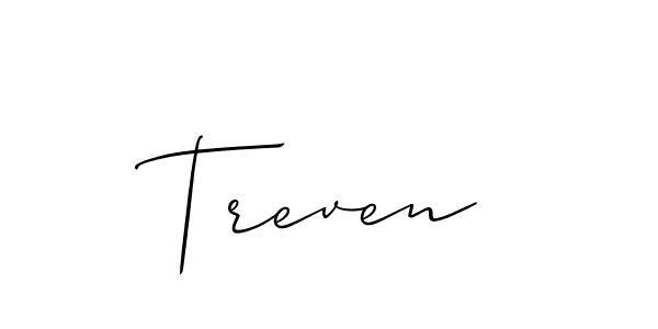 Similarly Allison_Script is the best handwritten signature design. Signature creator online .You can use it as an online autograph creator for name Treven. Treven signature style 2 images and pictures png