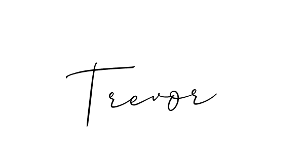 How to make Trevor signature? Allison_Script is a professional autograph style. Create handwritten signature for Trevor name. Trevor signature style 2 images and pictures png