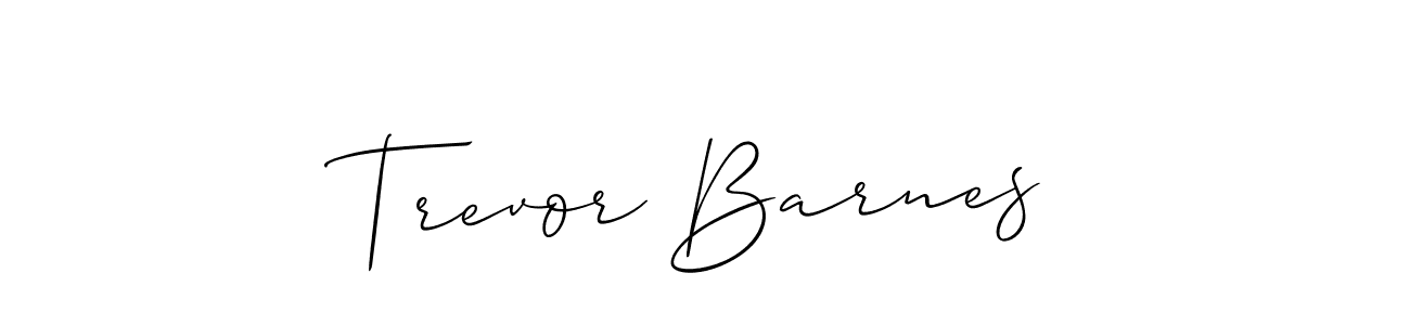 Best and Professional Signature Style for Trevor Barnes. Allison_Script Best Signature Style Collection. Trevor Barnes signature style 2 images and pictures png