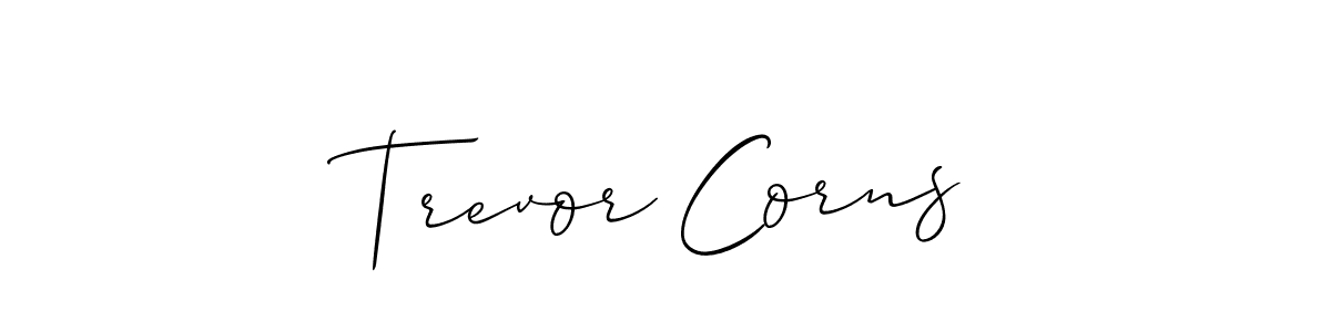 if you are searching for the best signature style for your name Trevor Corns. so please give up your signature search. here we have designed multiple signature styles  using Allison_Script. Trevor Corns signature style 2 images and pictures png