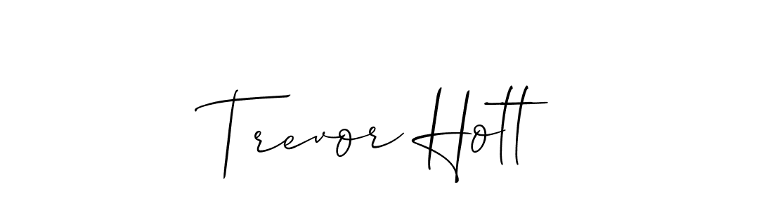 Check out images of Autograph of Trevor Hott name. Actor Trevor Hott Signature Style. Allison_Script is a professional sign style online. Trevor Hott signature style 2 images and pictures png