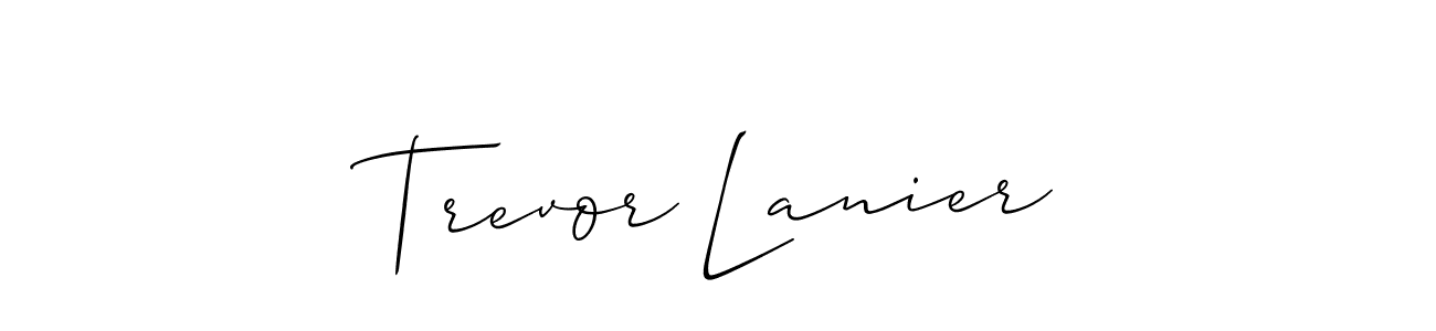 Similarly Allison_Script is the best handwritten signature design. Signature creator online .You can use it as an online autograph creator for name Trevor Lanier. Trevor Lanier signature style 2 images and pictures png