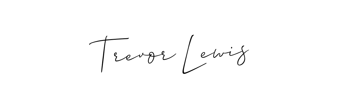Best and Professional Signature Style for Trevor Lewis. Allison_Script Best Signature Style Collection. Trevor Lewis signature style 2 images and pictures png
