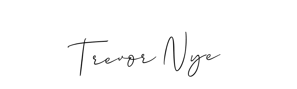 Once you've used our free online signature maker to create your best signature Allison_Script style, it's time to enjoy all of the benefits that Trevor Nye name signing documents. Trevor Nye signature style 2 images and pictures png