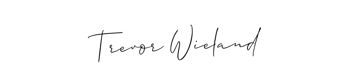 Create a beautiful signature design for name Trevor Wieland. With this signature (Allison_Script) fonts, you can make a handwritten signature for free. Trevor Wieland signature style 2 images and pictures png