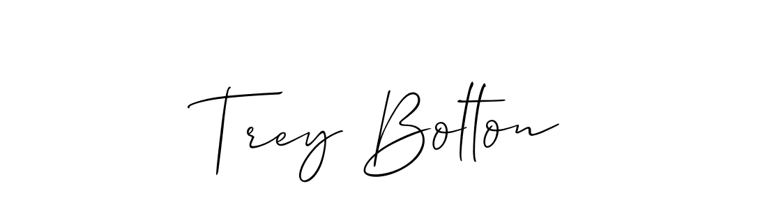 Make a short Trey Bolton signature style. Manage your documents anywhere anytime using Allison_Script. Create and add eSignatures, submit forms, share and send files easily. Trey Bolton signature style 2 images and pictures png