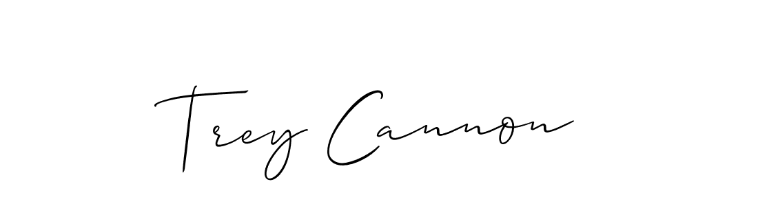 It looks lik you need a new signature style for name Trey Cannon. Design unique handwritten (Allison_Script) signature with our free signature maker in just a few clicks. Trey Cannon signature style 2 images and pictures png