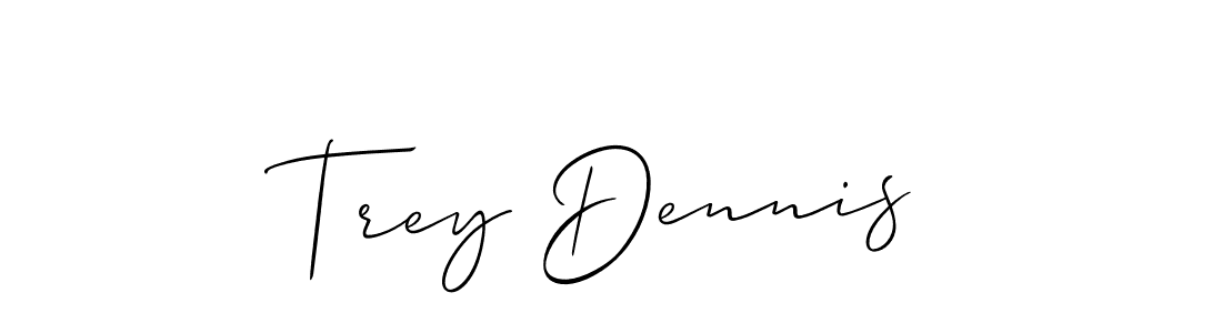Use a signature maker to create a handwritten signature online. With this signature software, you can design (Allison_Script) your own signature for name Trey Dennis. Trey Dennis signature style 2 images and pictures png