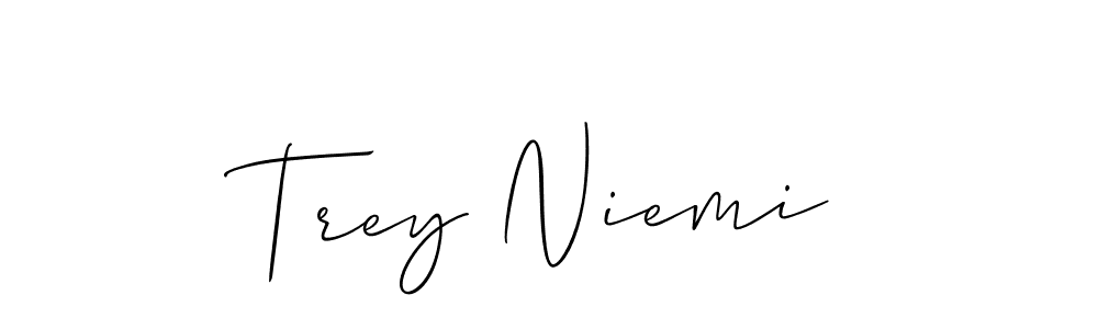 Check out images of Autograph of Trey Niemi name. Actor Trey Niemi Signature Style. Allison_Script is a professional sign style online. Trey Niemi signature style 2 images and pictures png