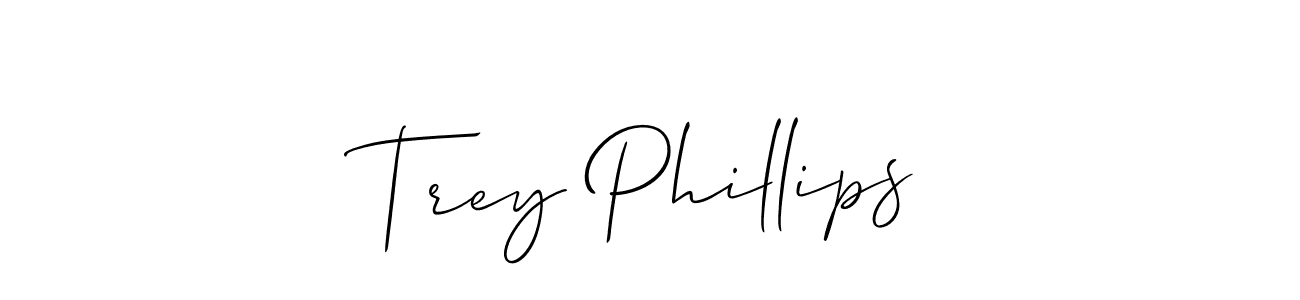 How to make Trey Phillips signature? Allison_Script is a professional autograph style. Create handwritten signature for Trey Phillips name. Trey Phillips signature style 2 images and pictures png