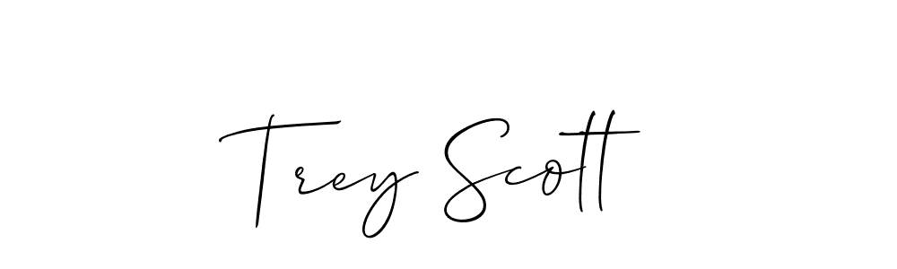 The best way (Allison_Script) to make a short signature is to pick only two or three words in your name. The name Trey Scott include a total of six letters. For converting this name. Trey Scott signature style 2 images and pictures png