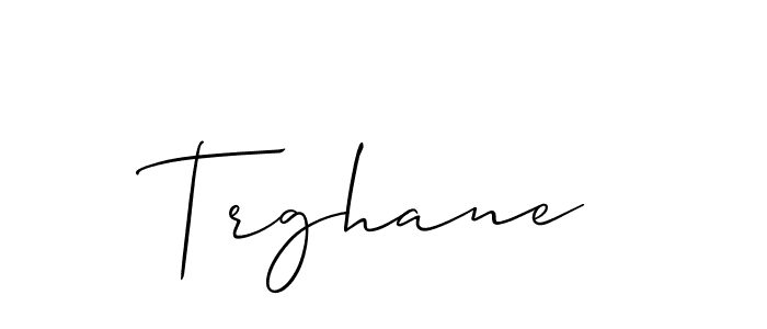 Create a beautiful signature design for name Trghane. With this signature (Allison_Script) fonts, you can make a handwritten signature for free. Trghane signature style 2 images and pictures png