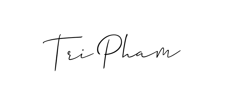 Make a short Tri Pham signature style. Manage your documents anywhere anytime using Allison_Script. Create and add eSignatures, submit forms, share and send files easily. Tri Pham signature style 2 images and pictures png