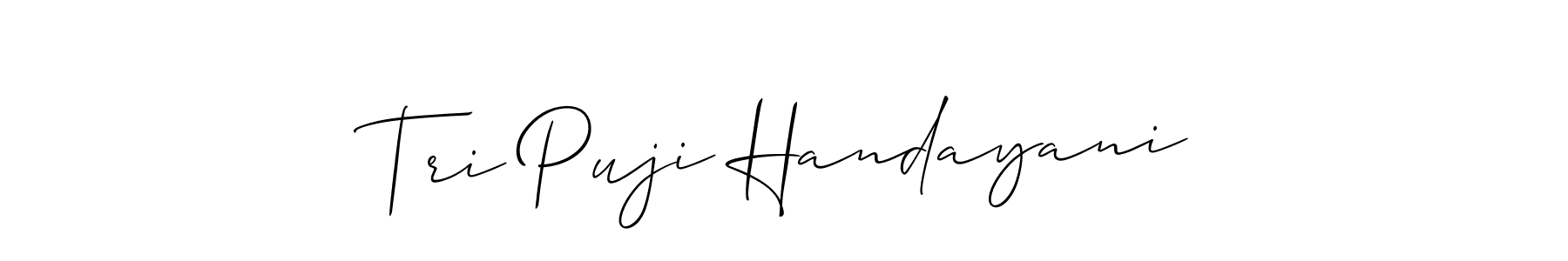 Best and Professional Signature Style for Tri Puji Handayani. Allison_Script Best Signature Style Collection. Tri Puji Handayani signature style 2 images and pictures png