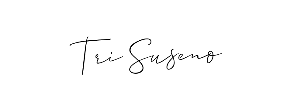 Tri Suseno stylish signature style. Best Handwritten Sign (Allison_Script) for my name. Handwritten Signature Collection Ideas for my name Tri Suseno. Tri Suseno signature style 2 images and pictures png