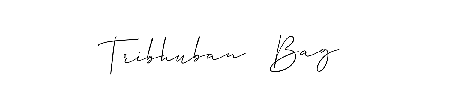 You can use this online signature creator to create a handwritten signature for the name Tribhuban   Bag. This is the best online autograph maker. Tribhuban   Bag signature style 2 images and pictures png