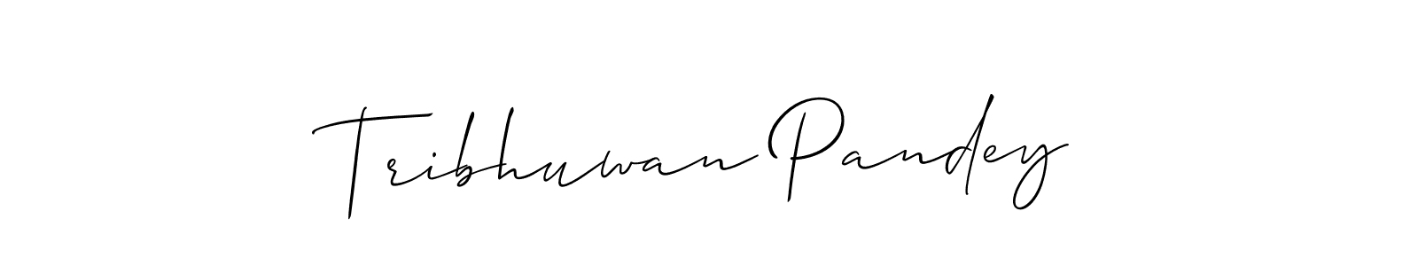 Here are the top 10 professional signature styles for the name Tribhuwan Pandey. These are the best autograph styles you can use for your name. Tribhuwan Pandey signature style 2 images and pictures png