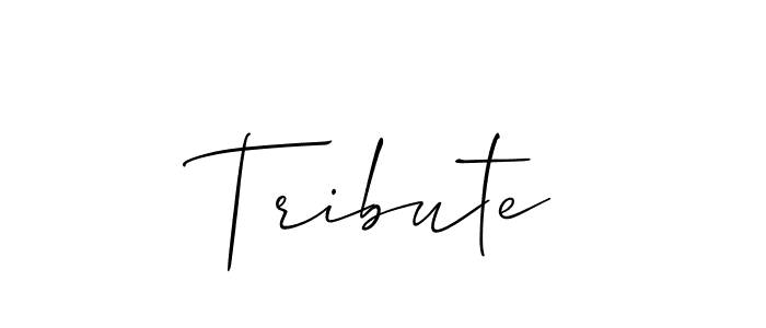 Once you've used our free online signature maker to create your best signature Allison_Script style, it's time to enjoy all of the benefits that Tribute name signing documents. Tribute signature style 2 images and pictures png