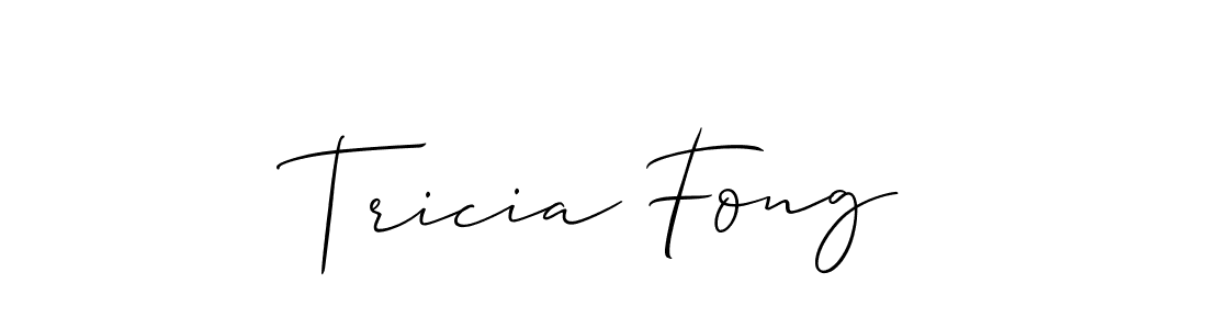 Tricia Fong stylish signature style. Best Handwritten Sign (Allison_Script) for my name. Handwritten Signature Collection Ideas for my name Tricia Fong. Tricia Fong signature style 2 images and pictures png