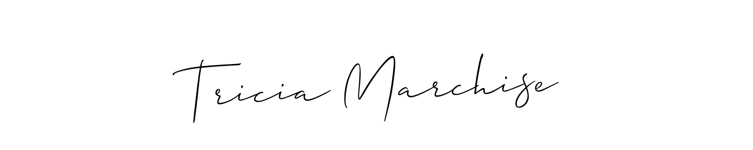 Best and Professional Signature Style for Tricia Marchise. Allison_Script Best Signature Style Collection. Tricia Marchise signature style 2 images and pictures png