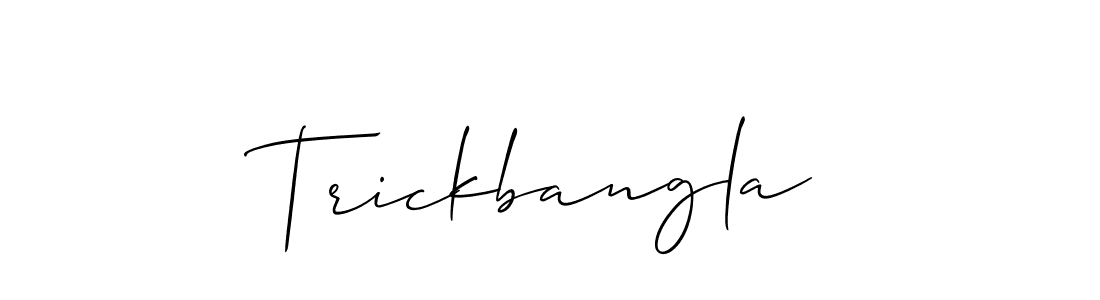 It looks lik you need a new signature style for name Trickbangla. Design unique handwritten (Allison_Script) signature with our free signature maker in just a few clicks. Trickbangla signature style 2 images and pictures png