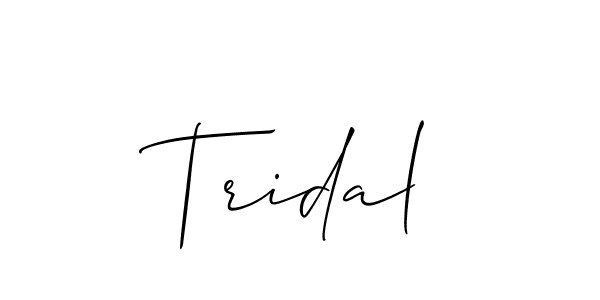 Make a beautiful signature design for name Tridal. Use this online signature maker to create a handwritten signature for free. Tridal signature style 2 images and pictures png
