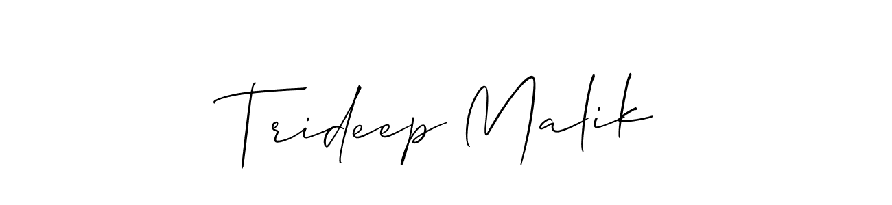 Once you've used our free online signature maker to create your best signature Allison_Script style, it's time to enjoy all of the benefits that Trideep Malik name signing documents. Trideep Malik signature style 2 images and pictures png