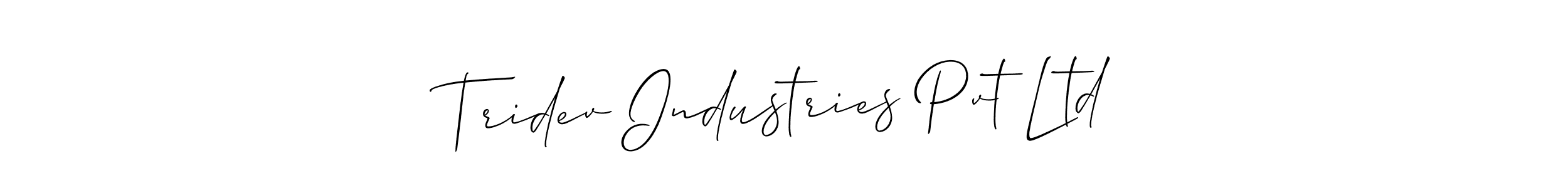 See photos of Tridev Industries Pvt Ltd official signature by Spectra . Check more albums & portfolios. Read reviews & check more about Allison_Script font. Tridev Industries Pvt Ltd signature style 2 images and pictures png