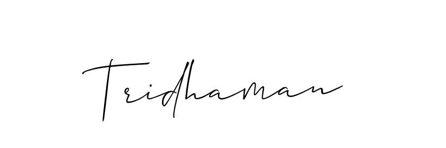 Also we have Tridhaman name is the best signature style. Create professional handwritten signature collection using Allison_Script autograph style. Tridhaman signature style 2 images and pictures png