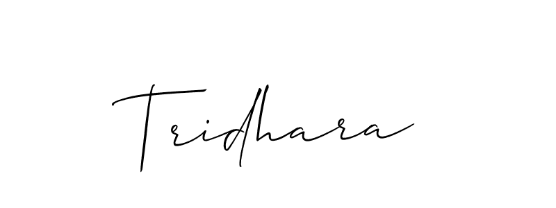 Design your own signature with our free online signature maker. With this signature software, you can create a handwritten (Allison_Script) signature for name Tridhara. Tridhara signature style 2 images and pictures png