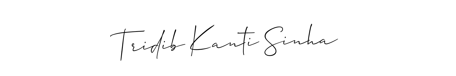 How to Draw Tridib Kanti Sinha signature style? Allison_Script is a latest design signature styles for name Tridib Kanti Sinha. Tridib Kanti Sinha signature style 2 images and pictures png