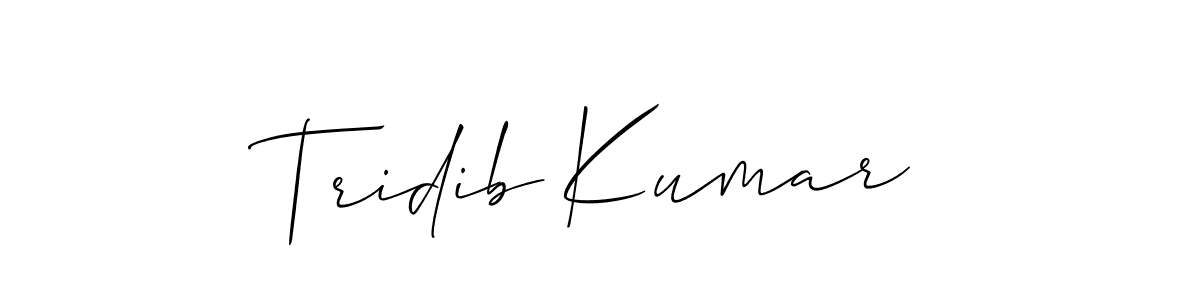 Also You can easily find your signature by using the search form. We will create Tridib Kumar name handwritten signature images for you free of cost using Allison_Script sign style. Tridib Kumar signature style 2 images and pictures png