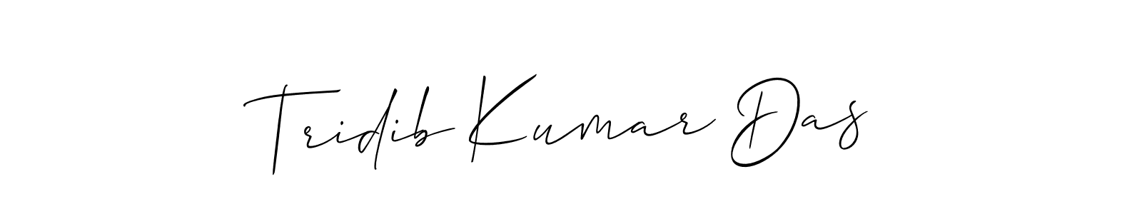 Make a beautiful signature design for name Tridib Kumar Das. With this signature (Allison_Script) style, you can create a handwritten signature for free. Tridib Kumar Das signature style 2 images and pictures png