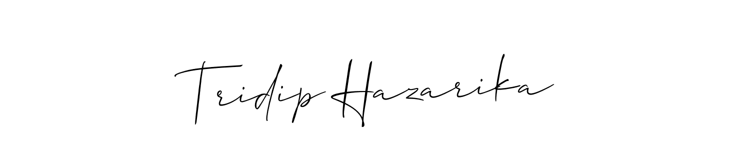 How to Draw Tridip Hazarika signature style? Allison_Script is a latest design signature styles for name Tridip Hazarika. Tridip Hazarika signature style 2 images and pictures png