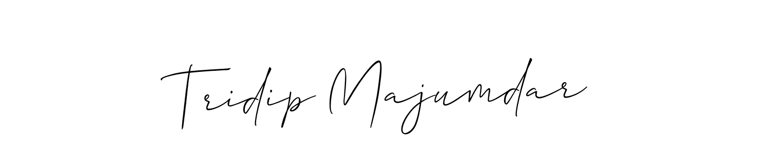 Make a beautiful signature design for name Tridip Majumdar. With this signature (Allison_Script) style, you can create a handwritten signature for free. Tridip Majumdar signature style 2 images and pictures png