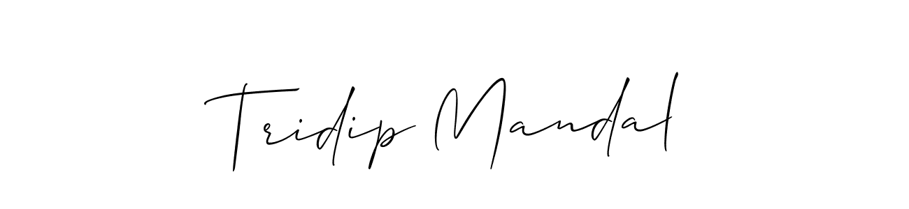Similarly Allison_Script is the best handwritten signature design. Signature creator online .You can use it as an online autograph creator for name Tridip Mandal. Tridip Mandal signature style 2 images and pictures png