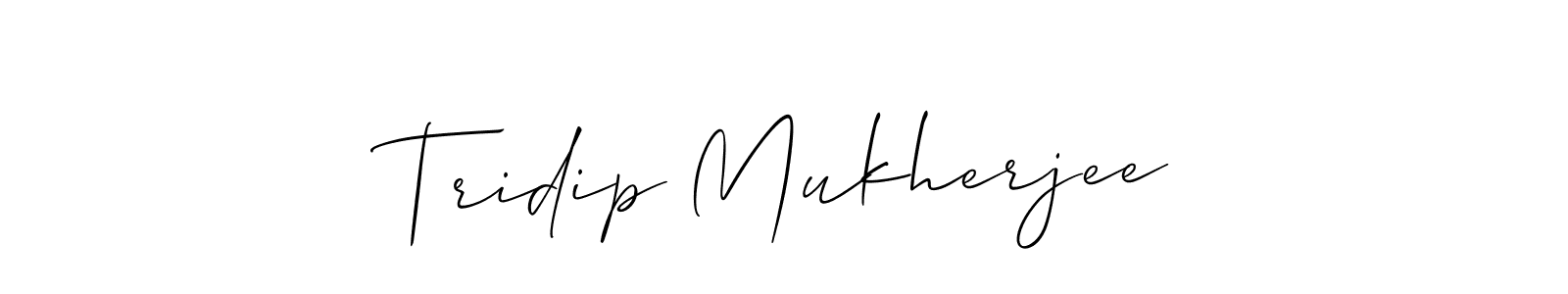 if you are searching for the best signature style for your name Tridip Mukherjee. so please give up your signature search. here we have designed multiple signature styles  using Allison_Script. Tridip Mukherjee signature style 2 images and pictures png