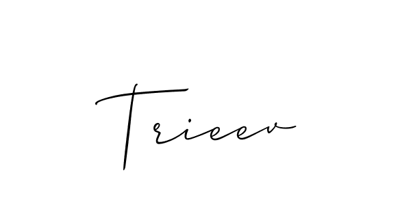 You should practise on your own different ways (Allison_Script) to write your name (Trieev) in signature. don't let someone else do it for you. Trieev signature style 2 images and pictures png