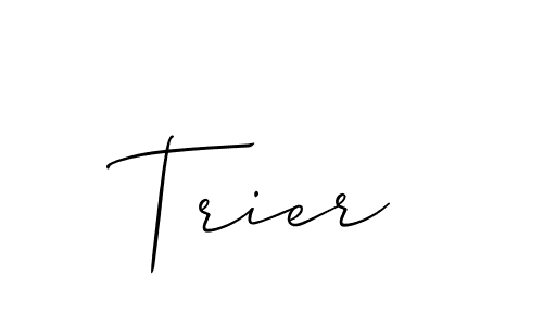 How to Draw Trier signature style? Allison_Script is a latest design signature styles for name Trier. Trier signature style 2 images and pictures png