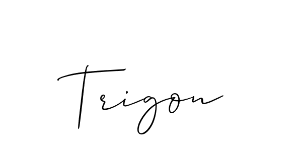 Create a beautiful signature design for name Trigon. With this signature (Allison_Script) fonts, you can make a handwritten signature for free. Trigon signature style 2 images and pictures png