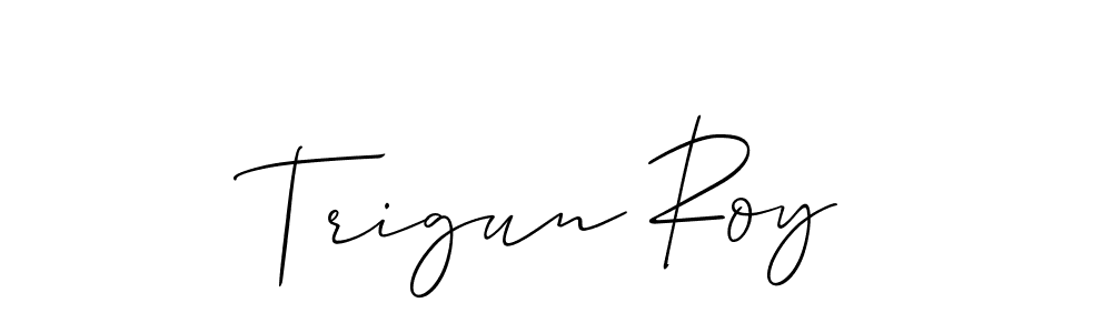 Trigun Roy stylish signature style. Best Handwritten Sign (Allison_Script) for my name. Handwritten Signature Collection Ideas for my name Trigun Roy. Trigun Roy signature style 2 images and pictures png