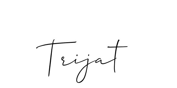 You can use this online signature creator to create a handwritten signature for the name Trijat. This is the best online autograph maker. Trijat signature style 2 images and pictures png