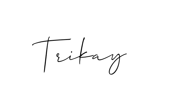 Make a beautiful signature design for name Trikay. Use this online signature maker to create a handwritten signature for free. Trikay signature style 2 images and pictures png