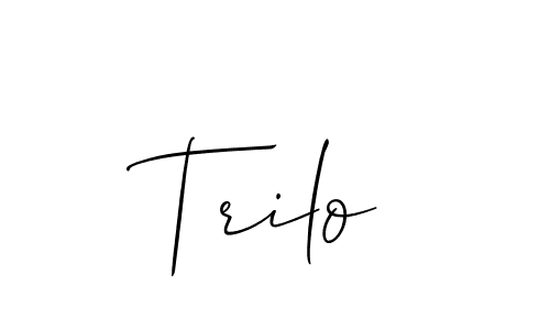 Make a beautiful signature design for name Trilo. Use this online signature maker to create a handwritten signature for free. Trilo signature style 2 images and pictures png