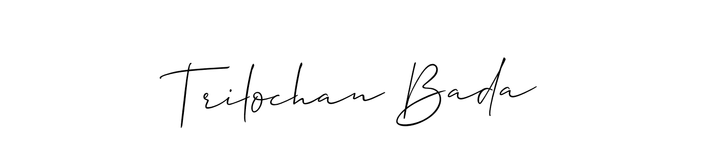 Once you've used our free online signature maker to create your best signature Allison_Script style, it's time to enjoy all of the benefits that Trilochan Bada name signing documents. Trilochan Bada signature style 2 images and pictures png