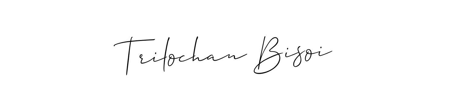 How to make Trilochan Bisoi signature? Allison_Script is a professional autograph style. Create handwritten signature for Trilochan Bisoi name. Trilochan Bisoi signature style 2 images and pictures png