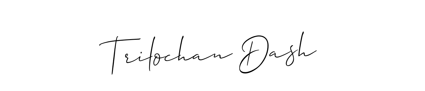 Make a beautiful signature design for name Trilochan Dash. With this signature (Allison_Script) style, you can create a handwritten signature for free. Trilochan Dash signature style 2 images and pictures png