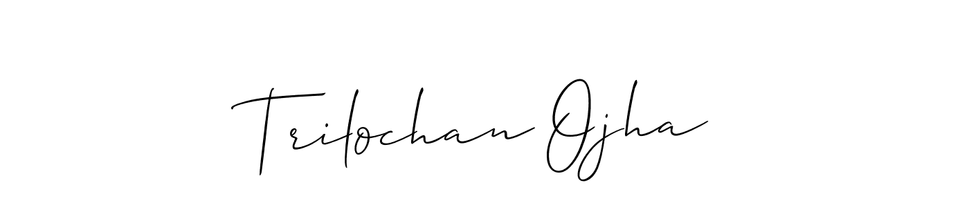 Use a signature maker to create a handwritten signature online. With this signature software, you can design (Allison_Script) your own signature for name Trilochan Ojha. Trilochan Ojha signature style 2 images and pictures png