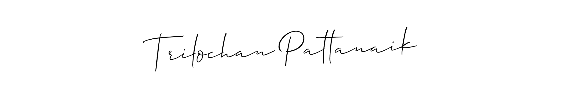 Make a beautiful signature design for name Trilochan Pattanaik. With this signature (Allison_Script) style, you can create a handwritten signature for free. Trilochan Pattanaik signature style 2 images and pictures png