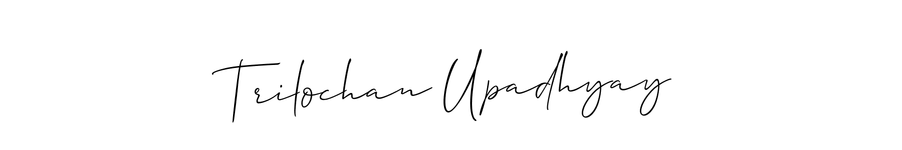 How to make Trilochan Upadhyay signature? Allison_Script is a professional autograph style. Create handwritten signature for Trilochan Upadhyay name. Trilochan Upadhyay signature style 2 images and pictures png